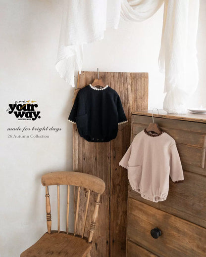 Contrast Trim Romper｜コントラストトリムロンパース