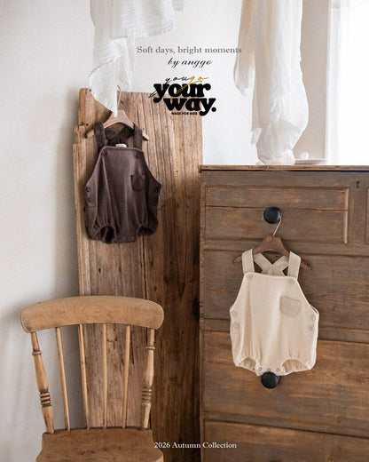 Cozy Suspender Romper｜コージーサスペンダーロンパース