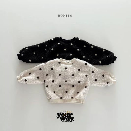 BONITO Fluffy Dot Sweatshirt｜フラッフィードットスウェット