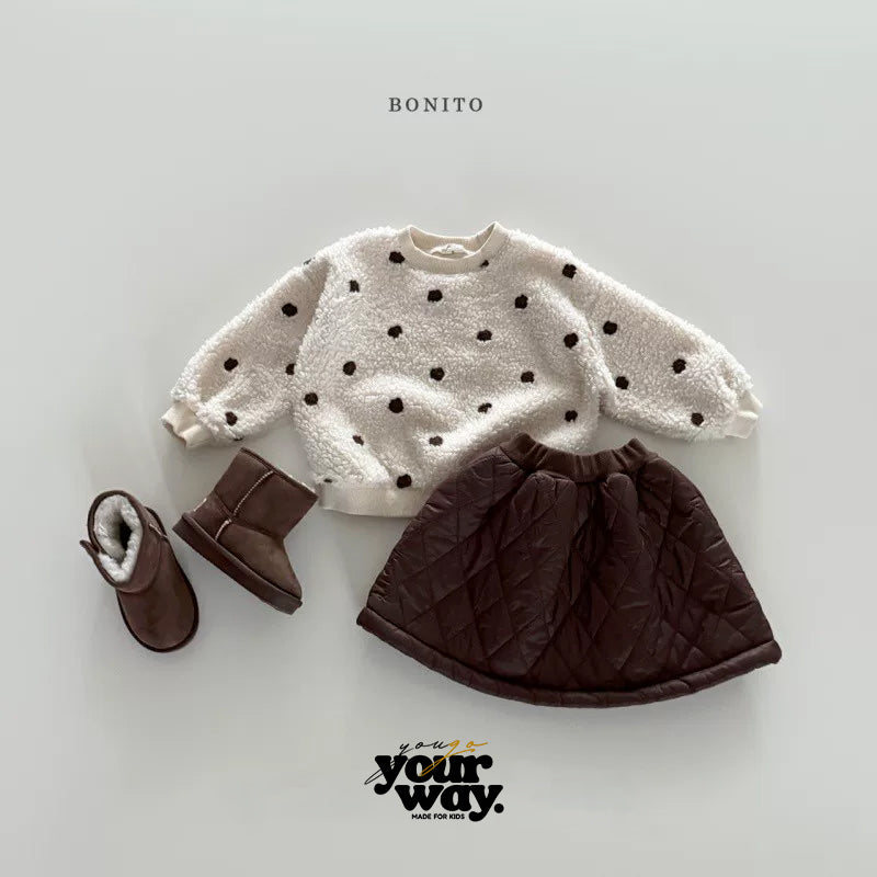 BONITO Fluffy Dot Sweatshirt｜フラッフィードットスウェット