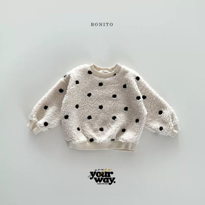 BONITO Fluffy Dot Sweatshirt｜フラッフィードットスウェット