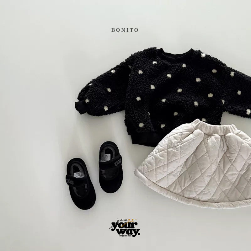 BONITO Fluffy Dot Sweatshirt｜フラッフィードットスウェット