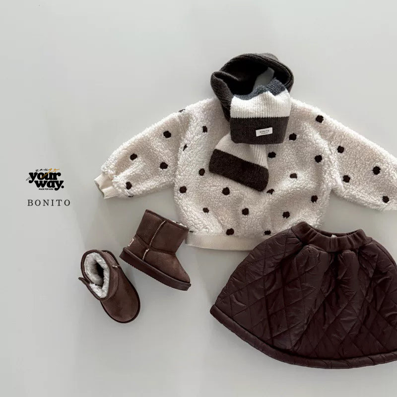 BONITO Fluffy Dot Sweatshirt｜フラッフィードットスウェット