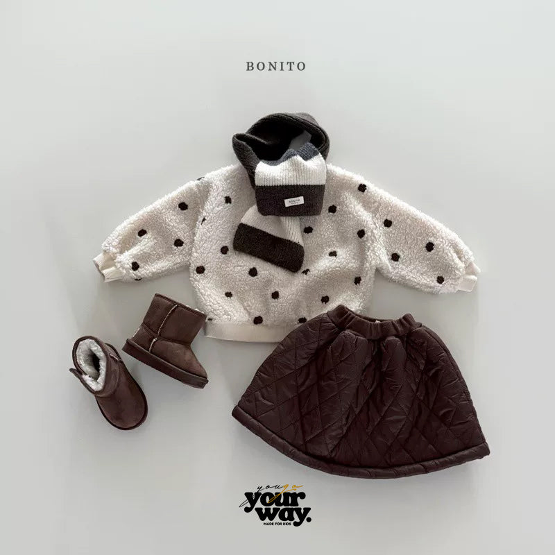BONITO Fluffy Dot Sweatshirt｜フラッフィードットスウェット