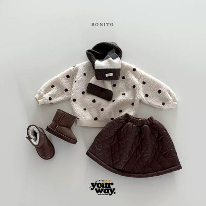 BONITO Fluffy Dot Sweatshirt｜フラッフィードットスウェット