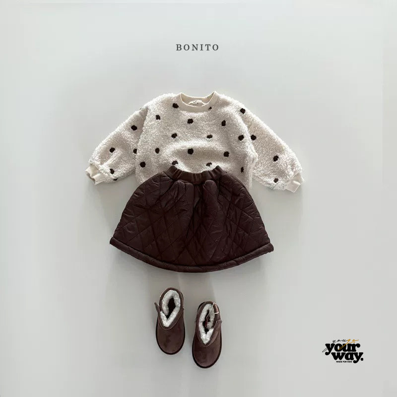 BONITO Fluffy Dot Sweatshirt｜フラッフィードットスウェット