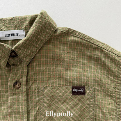 Ellymolly Check Shirt Jacket｜チェックシャツジャケット