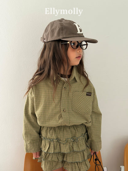 Ellymolly Check Shirt Jacket｜チェックシャツジャケット