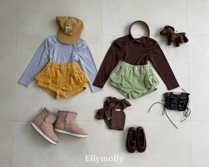 Ellymolly Fine Stripe Tee｜ファインボーダーロングTシャツ