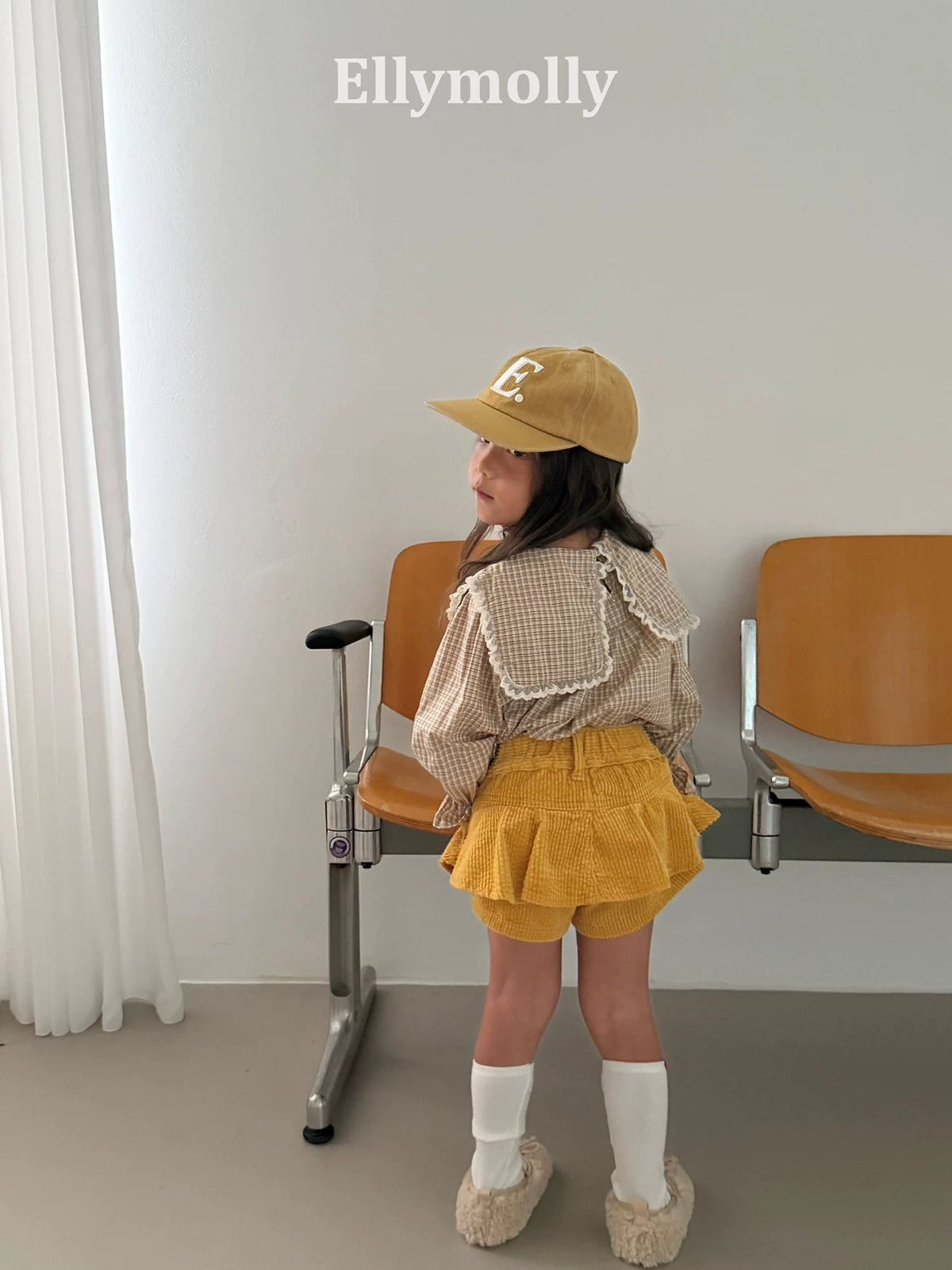 Ellymolly Frill Check Blouse｜フリルチェックブラウス