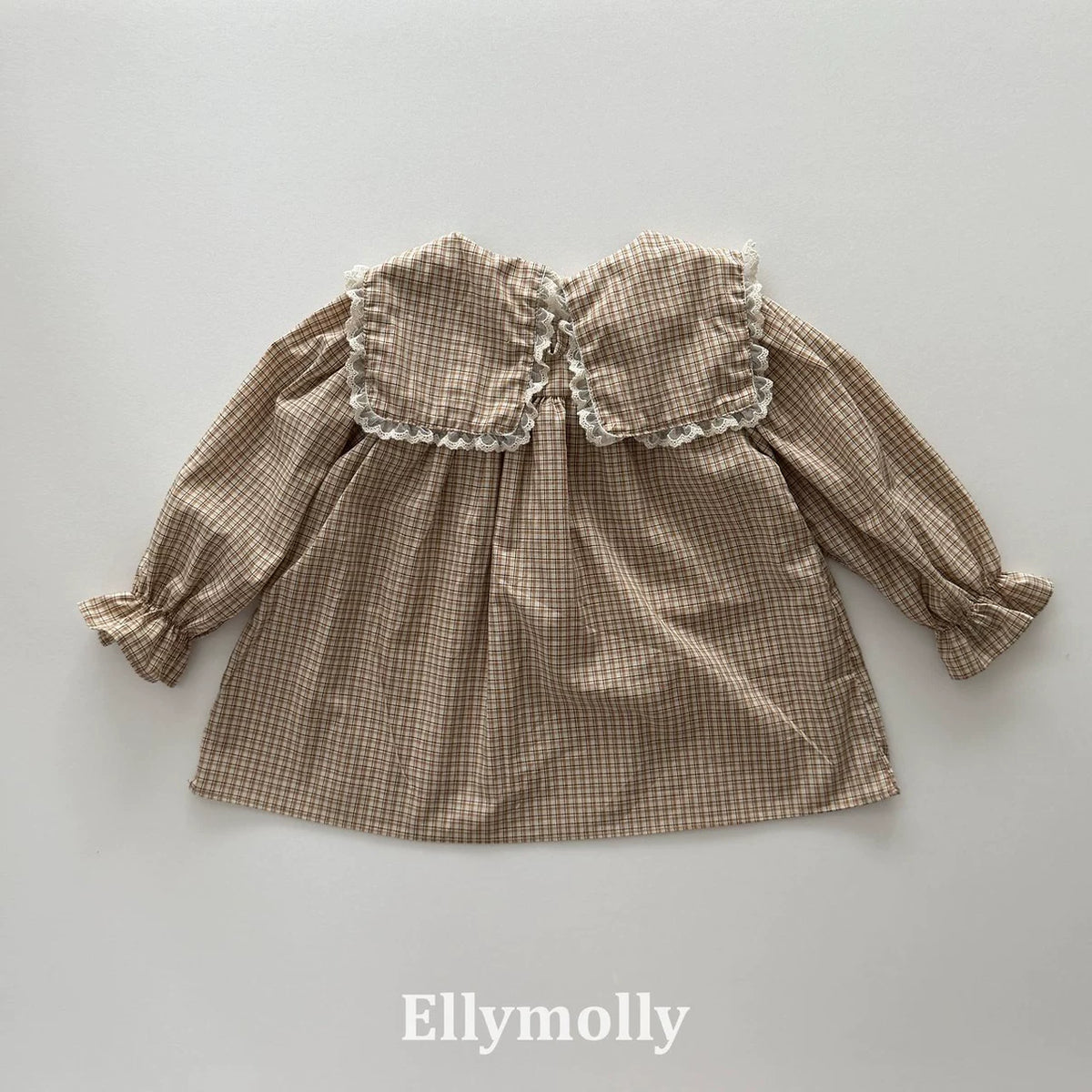 Ellymolly Frill Check Blouse｜フリルチェックブラウス
