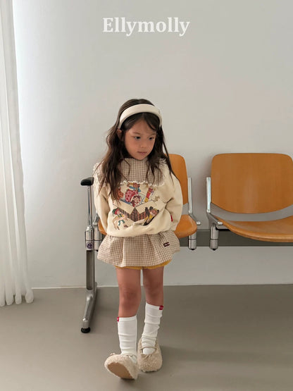 Ellymolly Frill Check Blouse｜フリルチェックブラウス