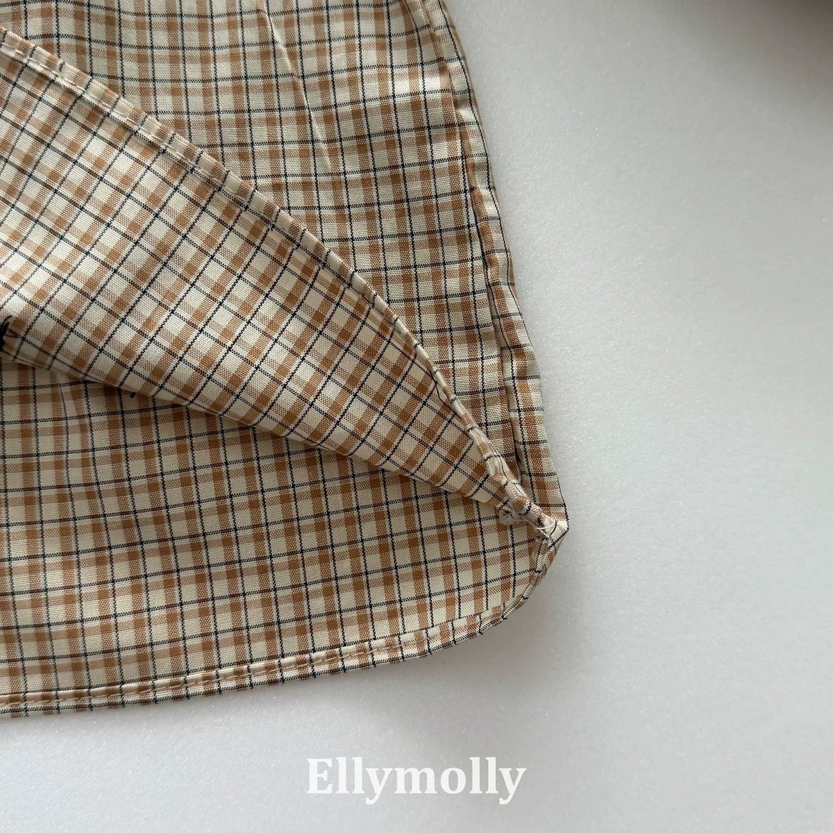 Ellymolly Frill Check Blouse｜フリルチェックブラウス