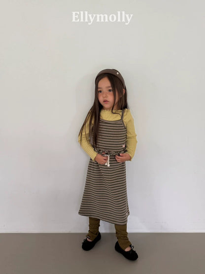 Ellymolly Frill Rib Long Sleeve Tee｜フリルリブロングスリーブTシャツ