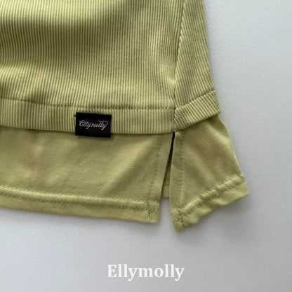 Ellymolly Layered Hem Long Sleeve Tee｜レイヤードヘムロングスリーブTシャツ