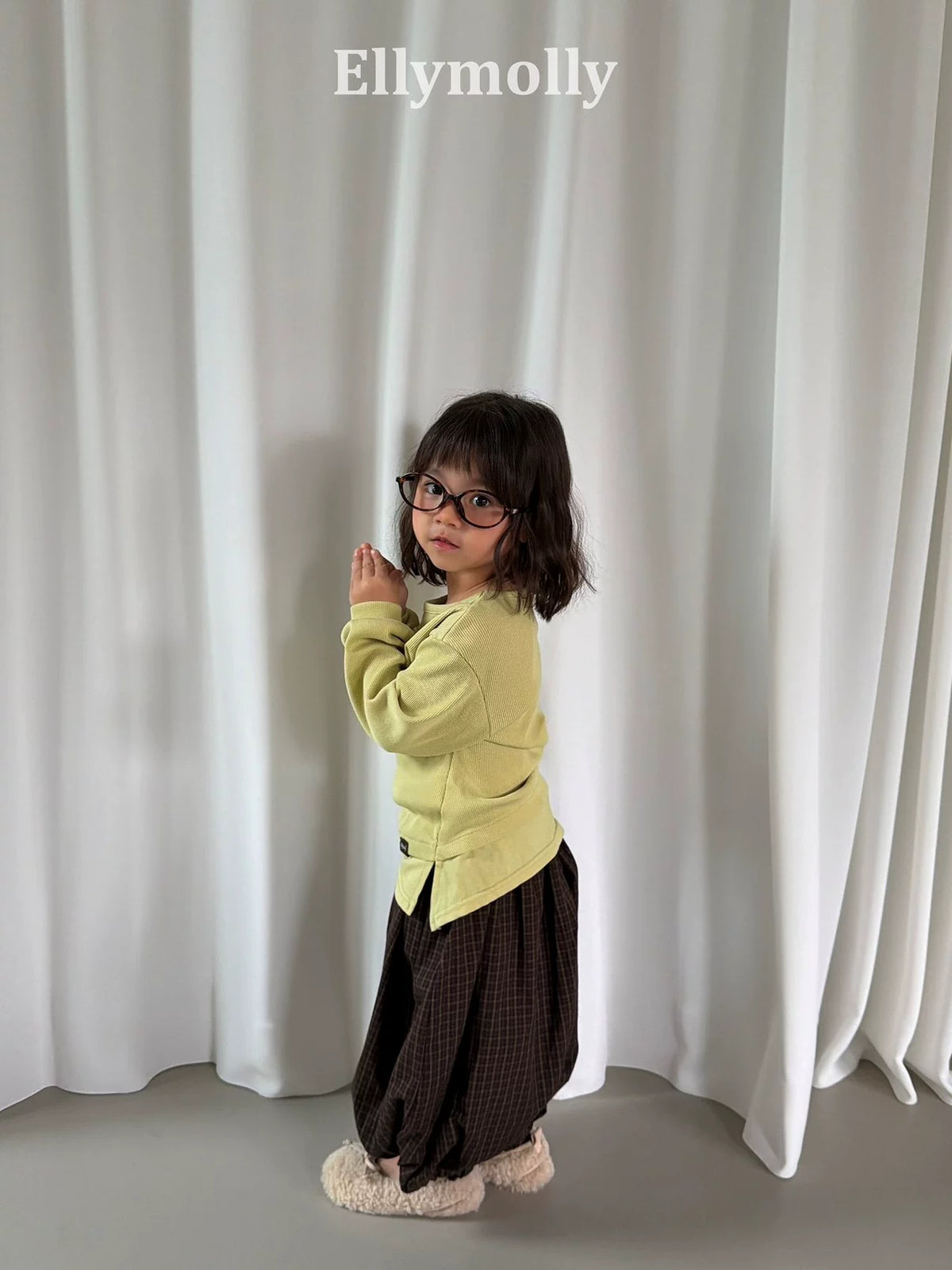 Ellymolly Layered Hem Long Sleeve Tee｜レイヤードヘムロングスリーブTシャツ