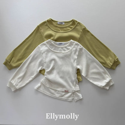 Ellymolly Layered Hem Long Sleeve Tee｜レイヤードヘムロングスリーブTシャツ