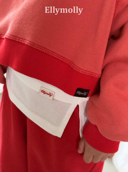 Ellymolly Layered Hem Long Sleeve Tee｜レイヤードヘムロングスリーブTシャツ