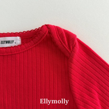 Ellymolly Ribbed Long Sleeve Tee｜リブロングスリーブTシャツ