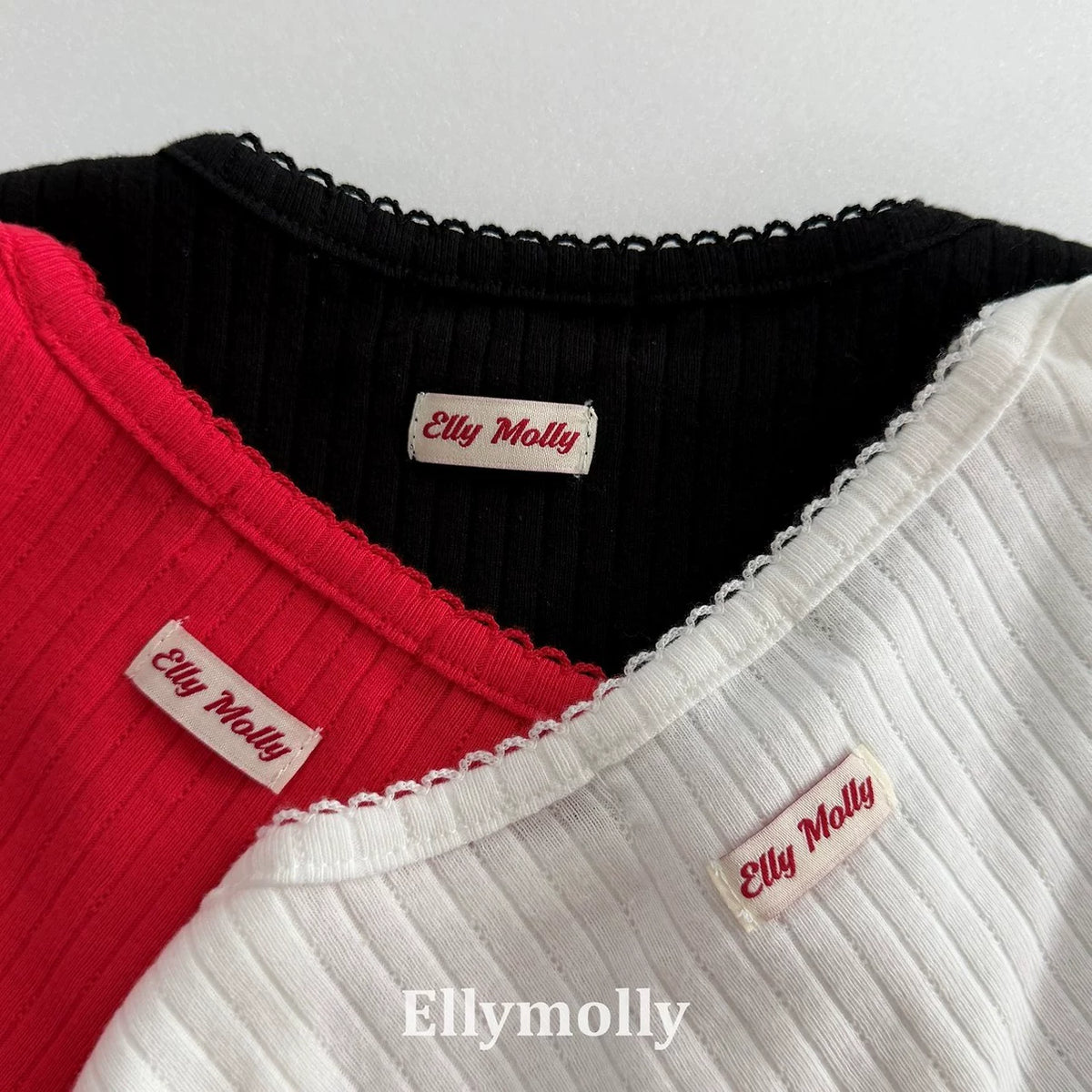 Ellymolly Ribbed Long Sleeve Tee｜リブロングスリーブTシャツ