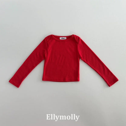 Ellymolly Ribbed Long Sleeve Tee｜リブロングスリーブTシャツ