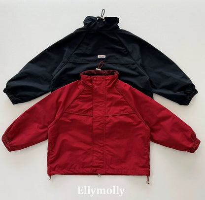 Ellymolly Stand Collar Wind Jacket｜スタンドカラーウィンドジャケット