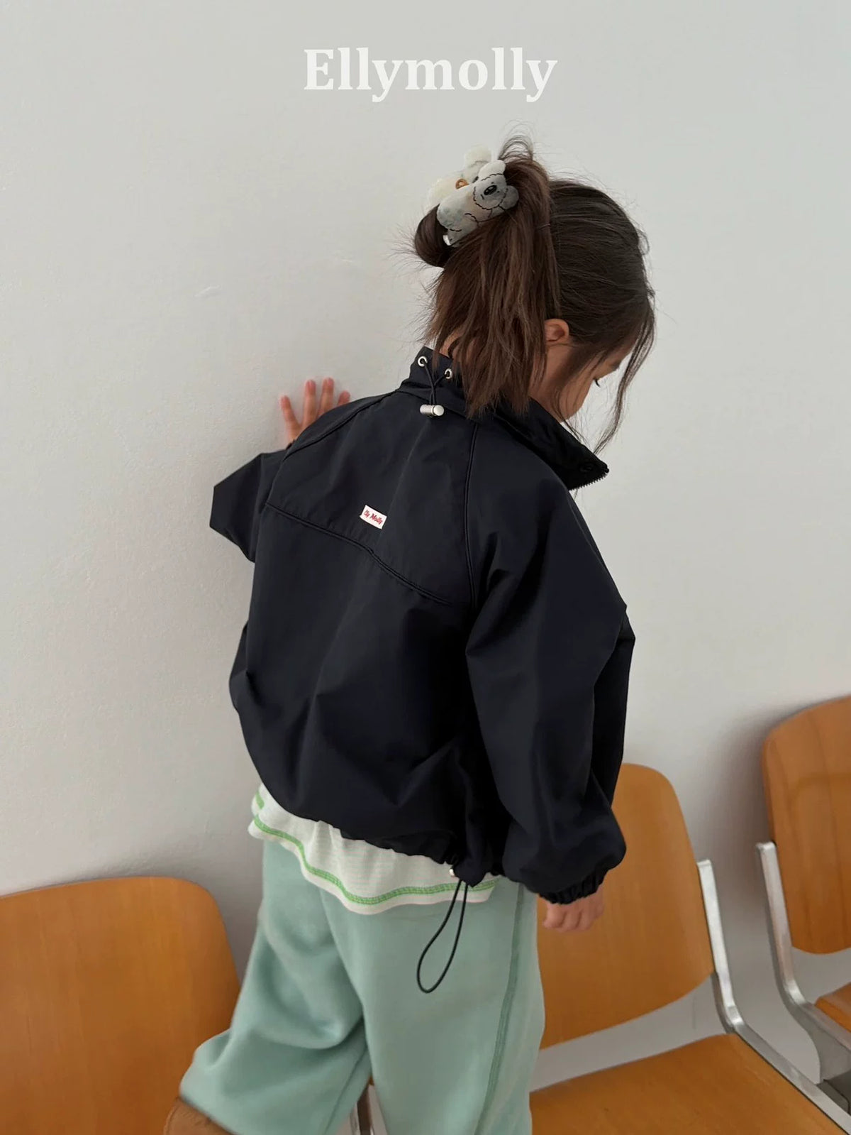 Ellymolly Stand Collar Wind Jacket｜スタンドカラーウィンドジャケット