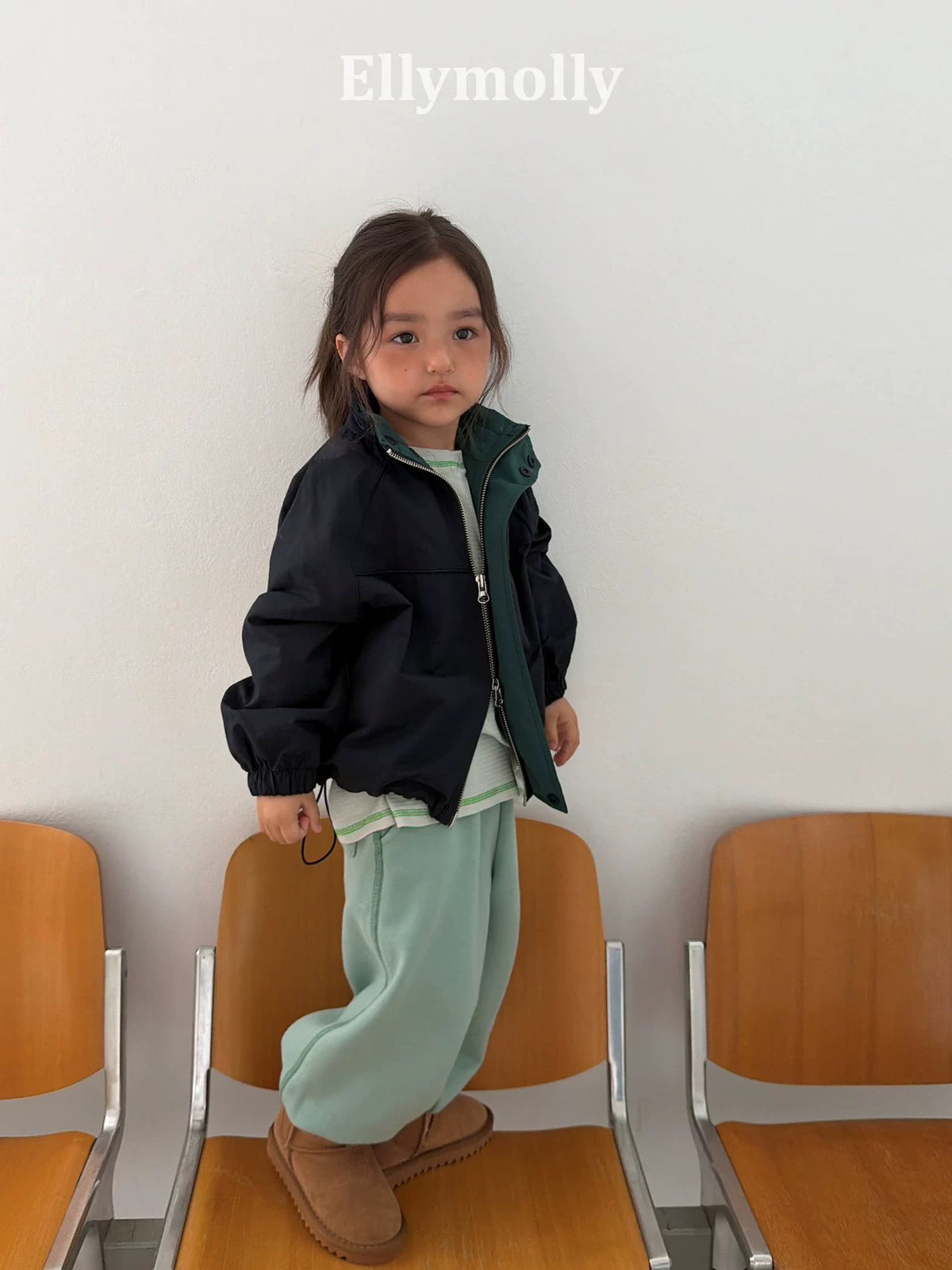 Ellymolly Stand Collar Wind Jacket｜スタンドカラーウィンドジャケット