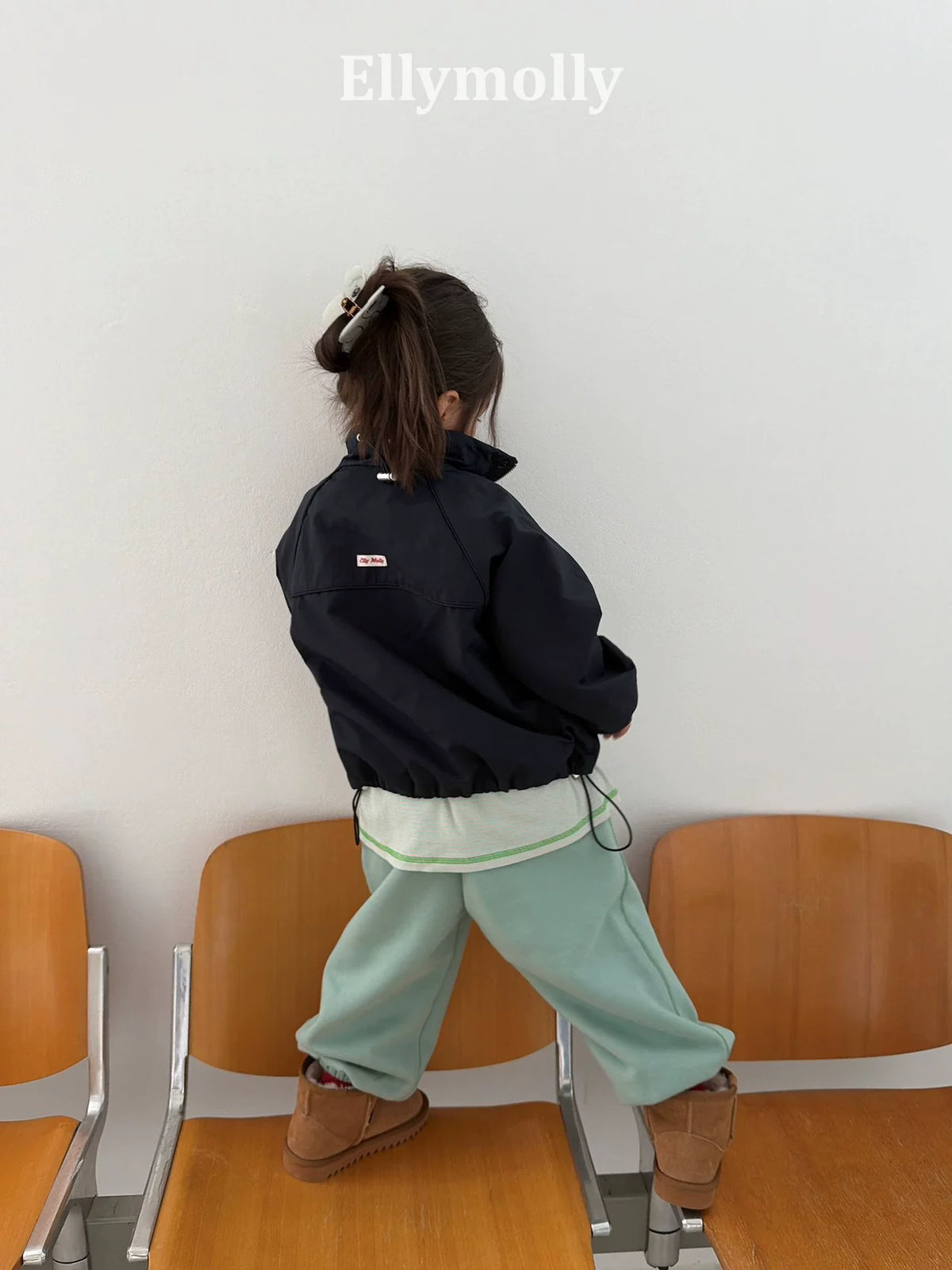 Ellymolly Stand Collar Wind Jacket｜スタンドカラーウィンドジャケット