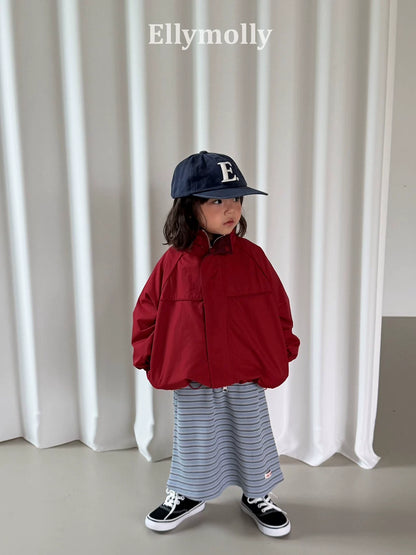 Ellymolly Stand Collar Wind Jacket｜スタンドカラーウィンドジャケット