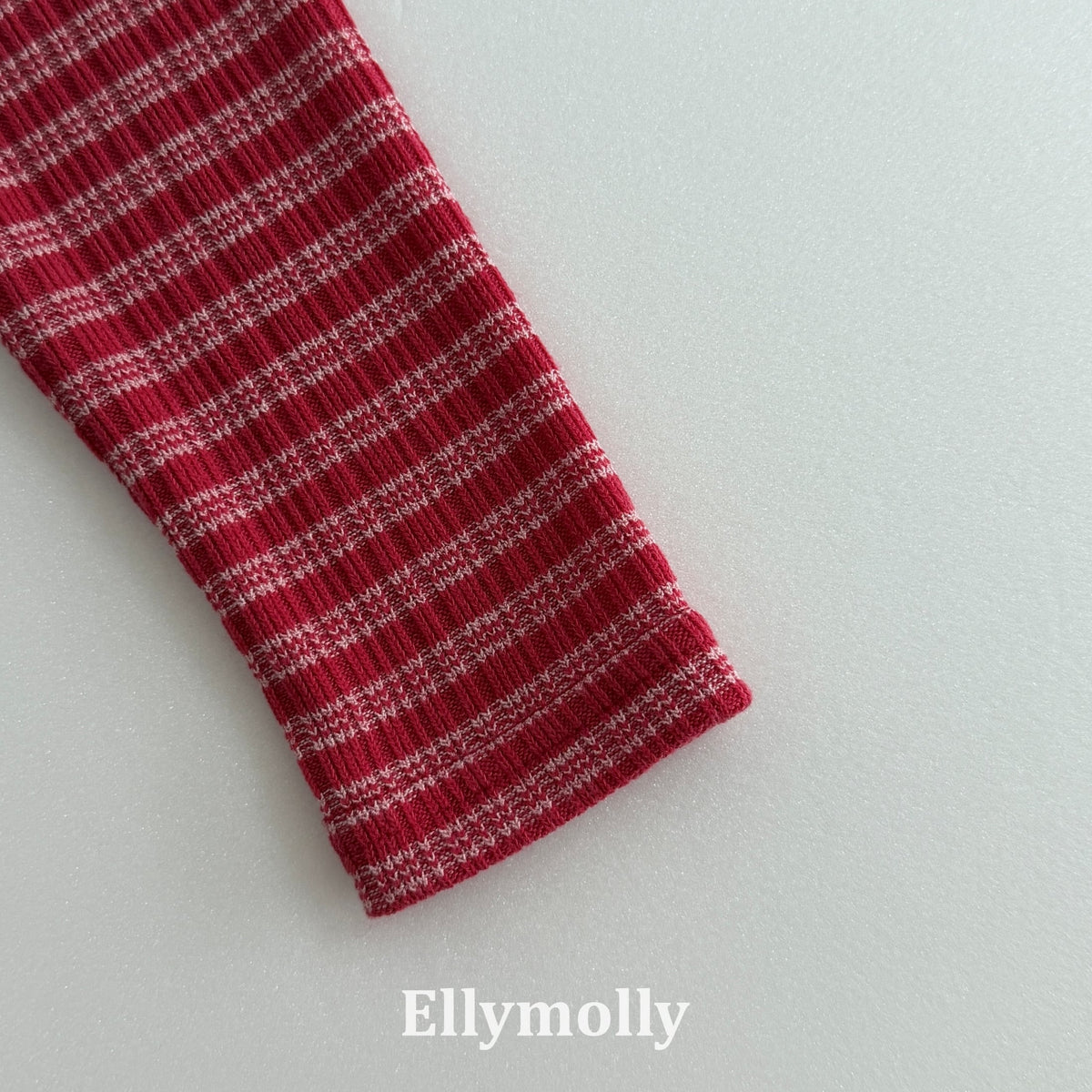 Ellymolly Stripe Frill Cardigan｜ボーダーフリルカーディガン