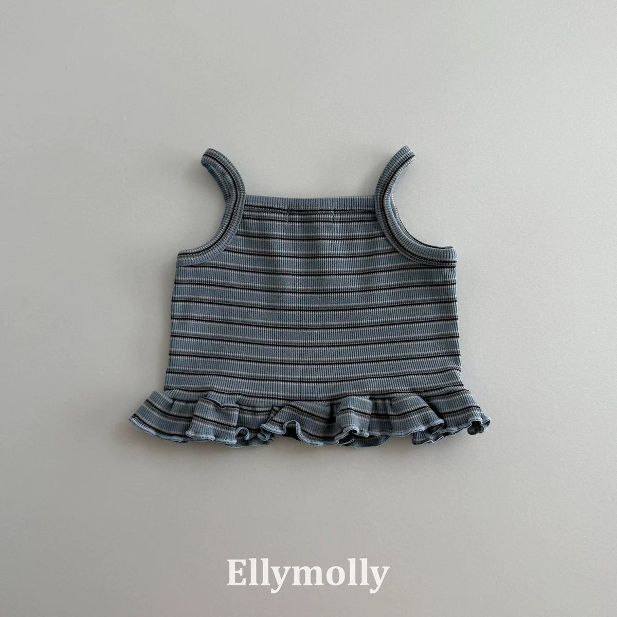 Ellymolly Stripe Frill Tank Top｜ボーダーフリルタンクトップ