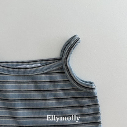 Ellymolly Stripe Frill Tank Top｜ボーダーフリルタンクトップ