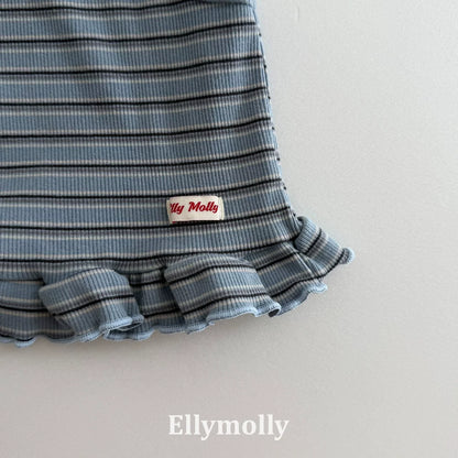 Ellymolly Stripe Frill Tank Top｜ボーダーフリルタンクトップ