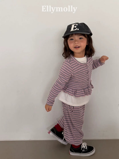 Ellymolly Stripe Jogger Pants｜ボーダージョガーパンツ