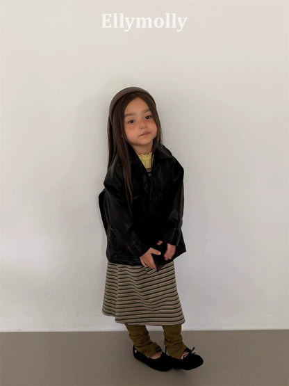 Ellymolly Stripe Long Skirt｜ボーダーロングスカート