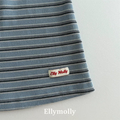 Ellymolly Stripe Long Skirt｜ボーダーロングスカート