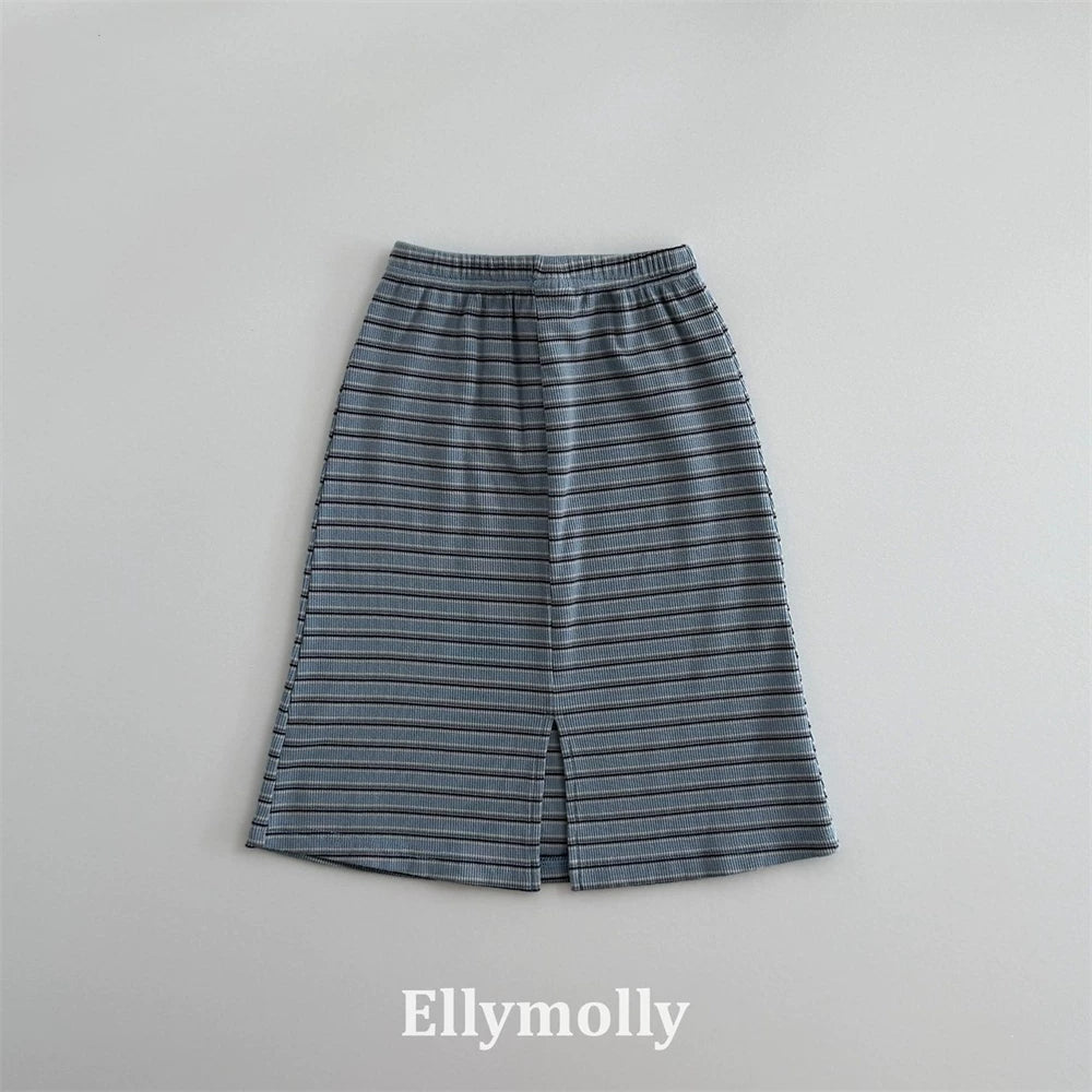 Ellymolly Stripe Long Skirt｜ボーダーロングスカート