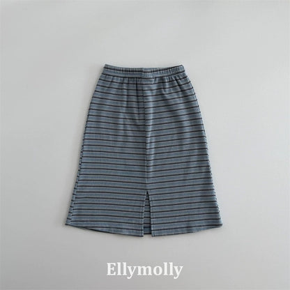 Ellymolly Stripe Long Skirt｜ボーダーロングスカート