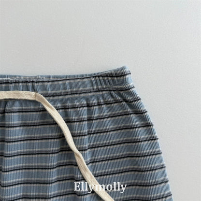 Ellymolly Stripe Long Skirt｜ボーダーロングスカート