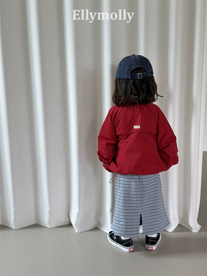 Ellymolly Stripe Long Skirt｜ボーダーロングスカート