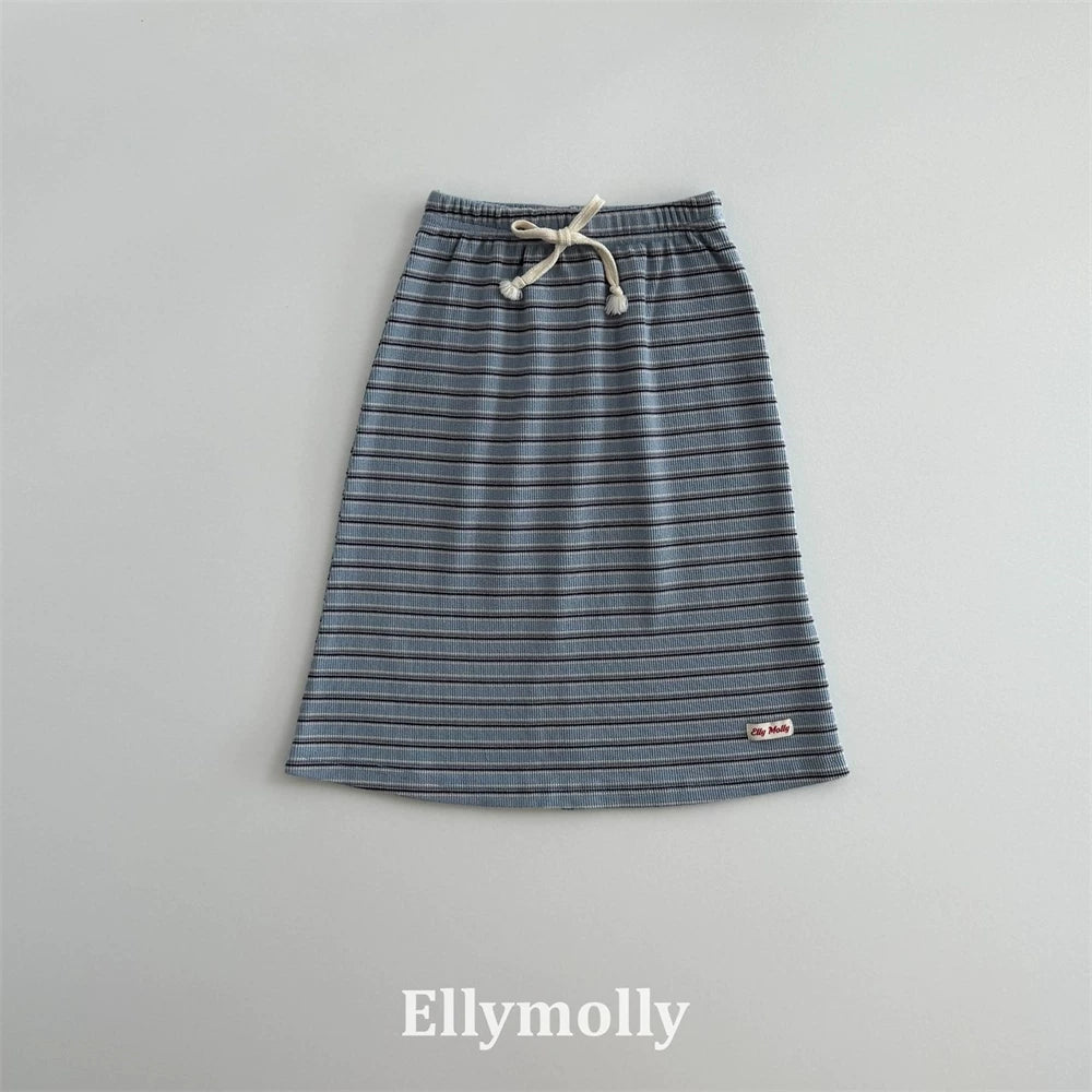 Ellymolly Stripe Long Skirt｜ボーダーロングスカート