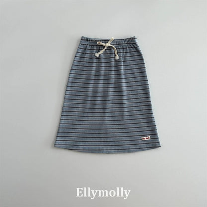 Ellymolly Stripe Long Skirt｜ボーダーロングスカート