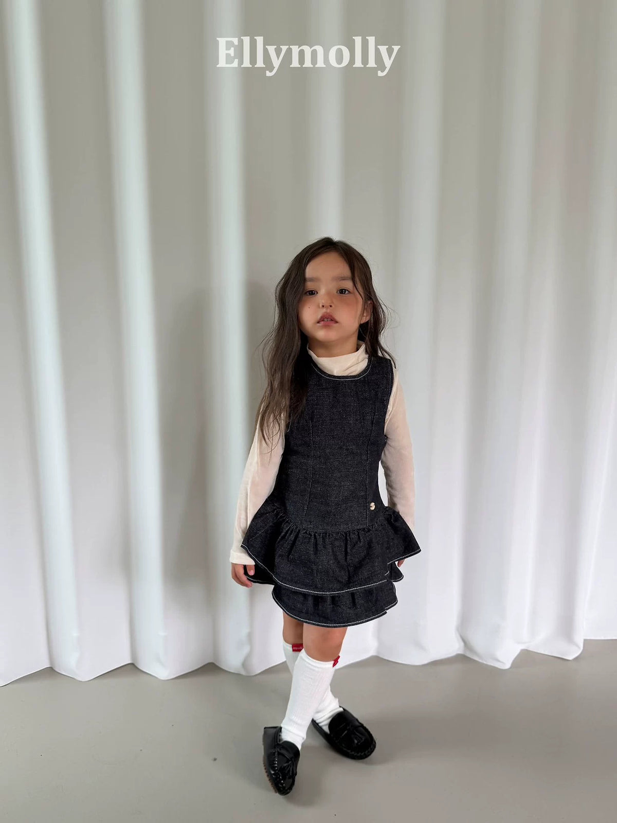 Ellymolly Velour High Neck Top｜ベロアハイネックトップス