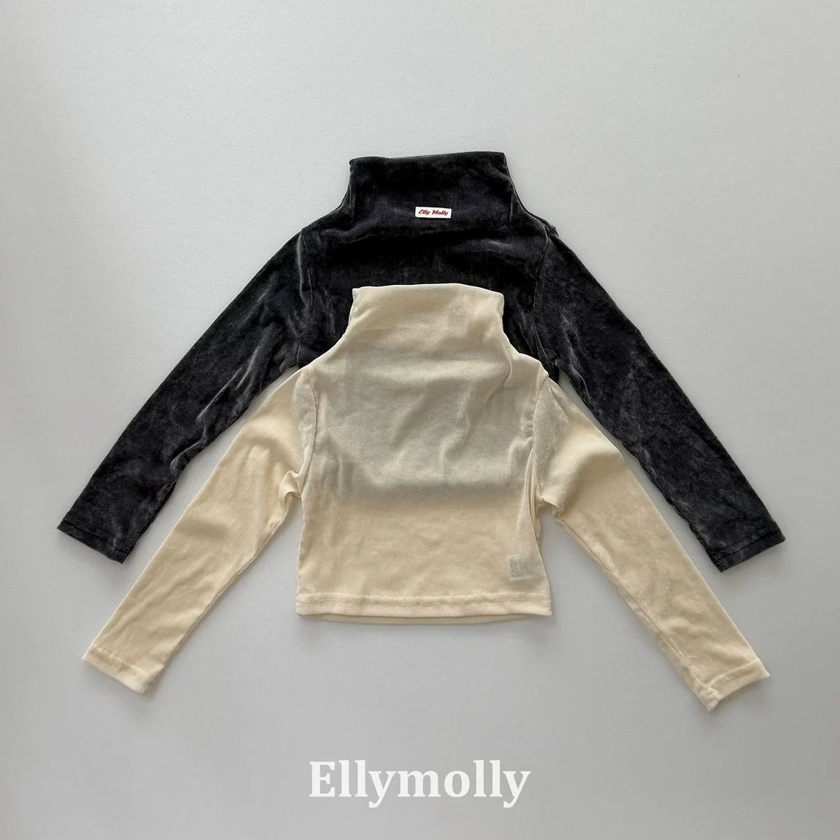 Ellymolly Velour High Neck Top｜ベロアハイネックトップス