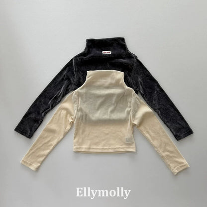 Ellymolly Velour High Neck Top｜ベロアハイネックトップス
