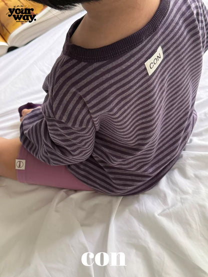 CON Fine Stripe Relaxed Tee｜ファインストライプリラックスTシャツ