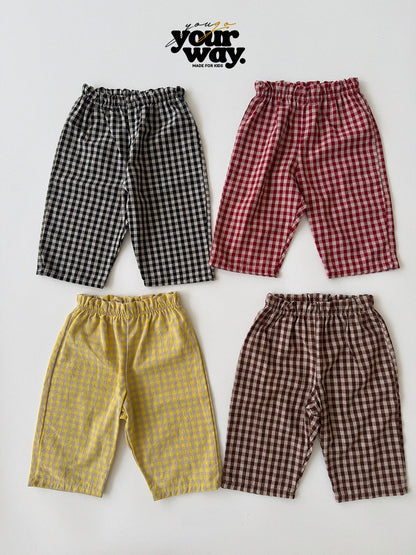 Gingham Easy Pants｜ギンガムイージーパンツ