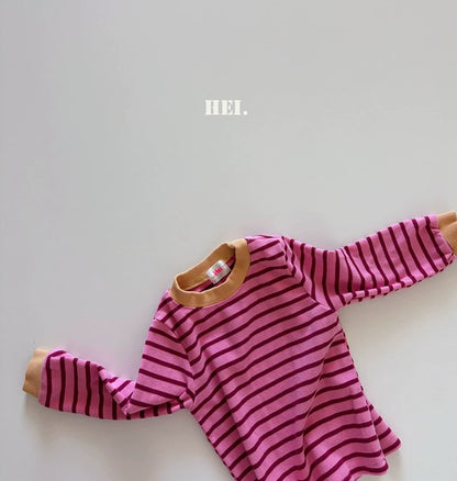HEI. Contrast Stripe Long Sleeve Tee｜コントラストボーダーロングスリーブTシャツ
