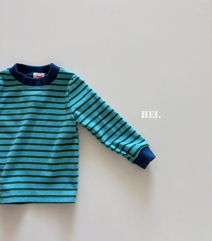 HEI. Contrast Stripe Long Sleeve Tee｜コントラストボーダーロングスリーブTシャツ